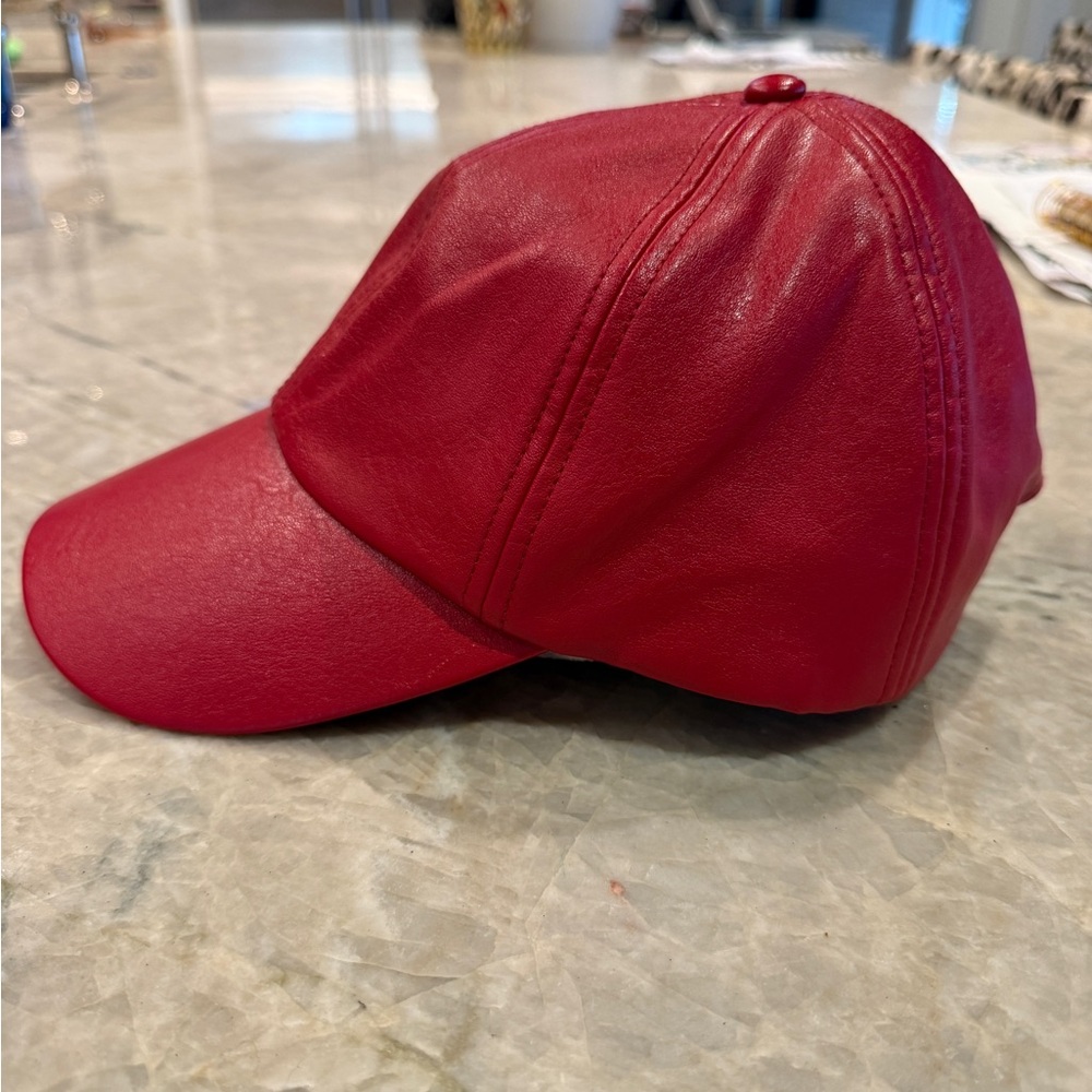 Wyeth Red Leather Cap